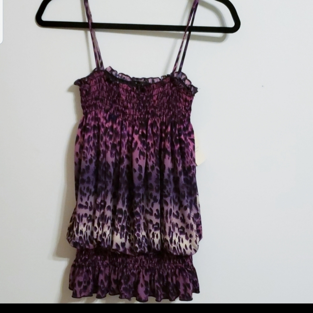 Forever 21 Purple Leopard Top...NWT...S